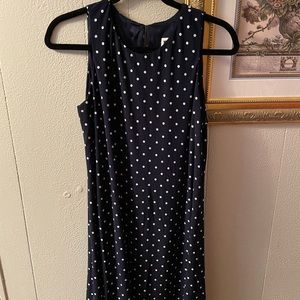 Aline Anne Klein Polka Dot Sleeveless Dress